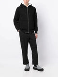 Moose Knuckles logo-plaque zip-up hooded jacket