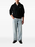 Karl Lagerfeld Jeans quarter-zip logo-patch sweater