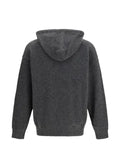 Laneus knitted drawstring hoodie