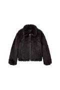 Faux Fur Shawl Jacket