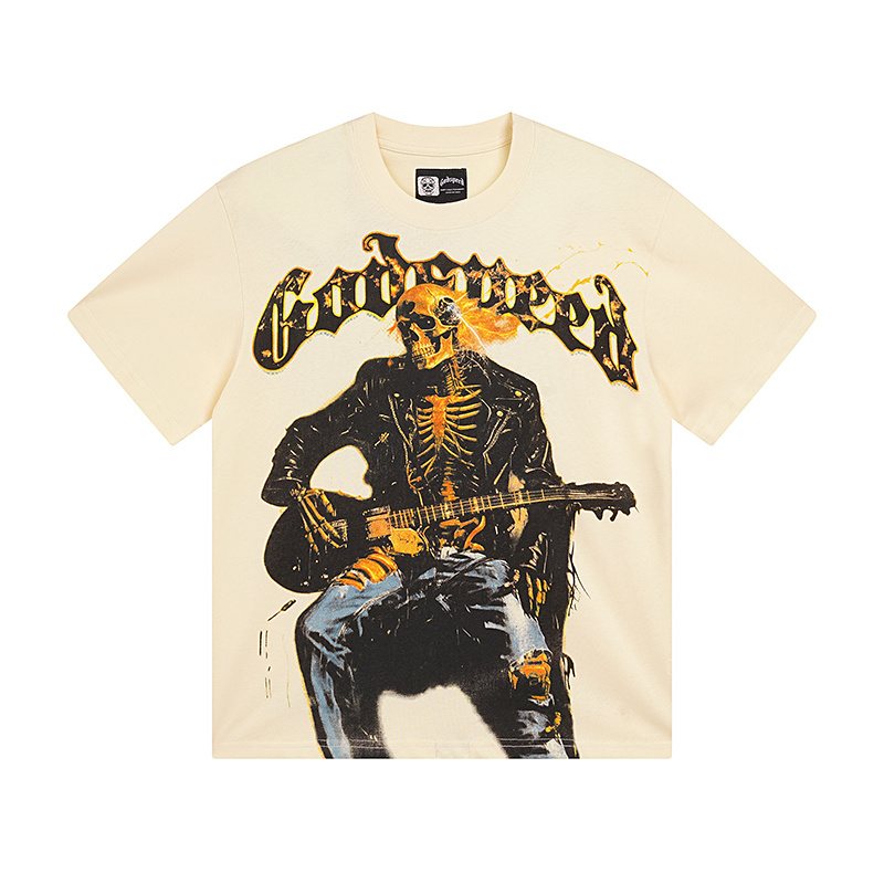 Godspeed Skeleton Guitar Graphic T-Shirt